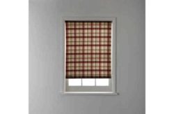 4ft Check Roller Blind - Red